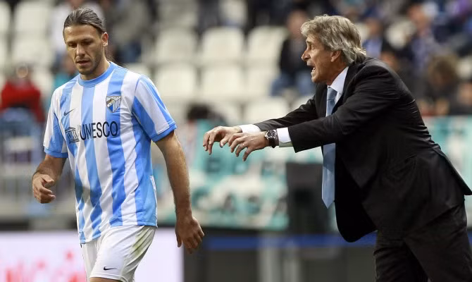 Demichelis và Pellegrini từng làm việc cùng nhau ở Malaga
