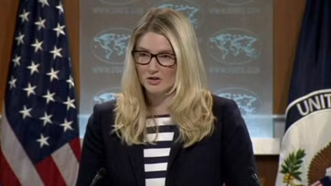 Người phát ngôn Bộ Ngoại giao Mỹ Marie Harf (Ảnh: PressTV)