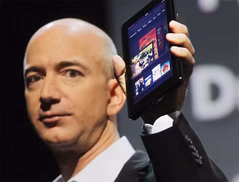 Máy tính bảng Kindle Fire. Ảnh: Latimes.