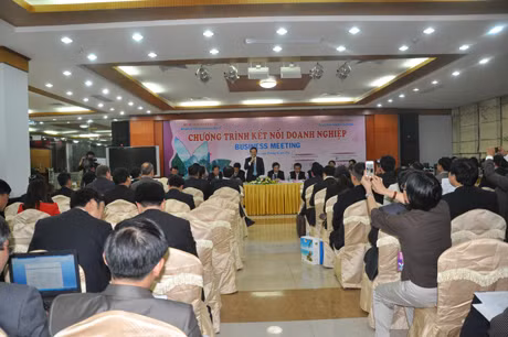 Quang cảnh chương trình kết nối doanh nghiệp.