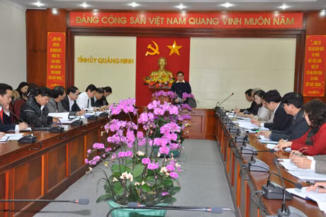 Đồng chí Phạm Minh Chính, Bí thư Tỉnh uỷ kết luận tại hội nghị.
