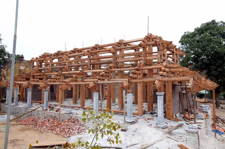 Đây là ngôi chùa được xây dựng theo kiến trúc thời Lý với tổng diện tích xây dựng 368m2