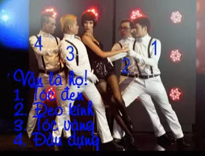 Hoàng Thùy cạnh 4 vũ công giống y chang của Trà My