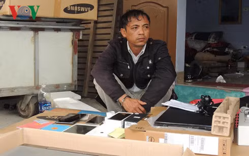 Đối tượng Nguyễn Ngọc Thanh cùng tang vật bị thu giữ