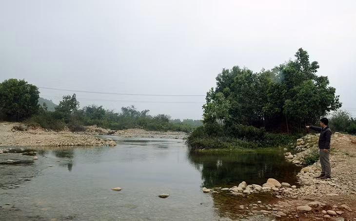 Khu vực đập dâng Quảng Long, xã Quảng Long, huyện Hải Hà.