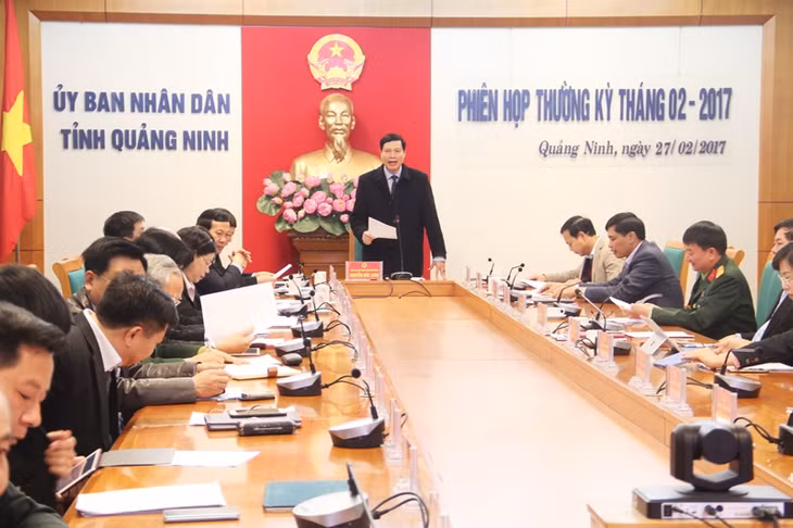 Đồng chí Nguyễn Đức Long, Phó Bí thư Tỉnh ủy, Chủ tịch UBND tỉnh chủ trì phiên họp