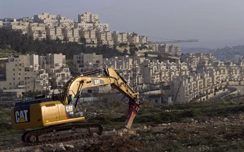 Israel tiếp tục xây dựng các khu định cư trên phần đất chiếm đóng của Palestine bất chấp phản đối của cộng đồng quốc tế. (Ảnh: CNBC)