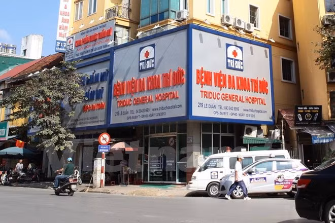 Bệnh viện đa khoa Trí Đức. (Ảnh: Minh Sơn/Vietnam+)