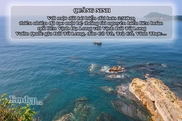 Đến với Quảng Ninh là du khách sẽ có cơ hội thả mình trên vịnh Hạ Long, cảm nhận giây phút sống chậm trong không gian tâm linh núi Yên Tử, tận hưởng vẻ đẹp hoang sơ của đảo Cô Tô, biển Trà Cổ hay làng chài Cửa Vạn.