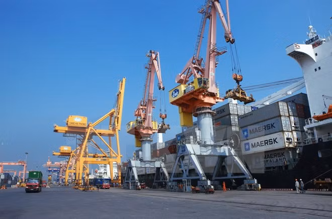 Cảng Tân Vũ, Hải Phòng. (Nguồn: TTXVN)