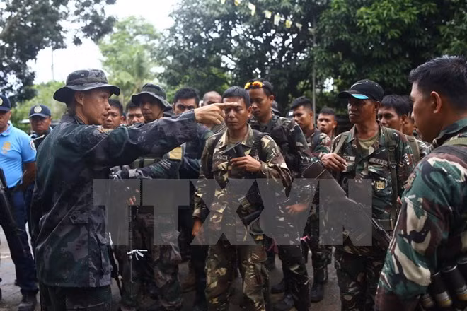 Binh sỹ Philippines. (Nguồn: AFP/TTXVN)