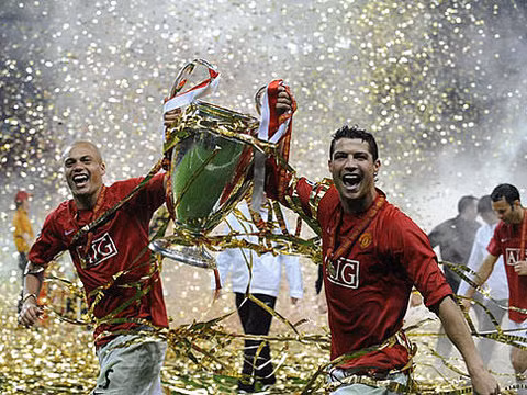 Ronaldo từng giành Champions League với MU.