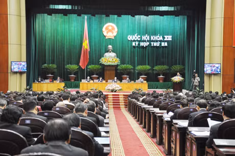Quang cảnh Kỳ họp thứ 3, Quốc hội khóa XIII.
