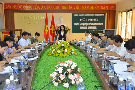 Đồng chí Vũ Thị Thu Thủy, Phó Chủ tịch UBND tỉnh, Trưởng Ban Chỉ đạo vận động hiến máu tình nguyện tỉnh kết luận hội nghị.