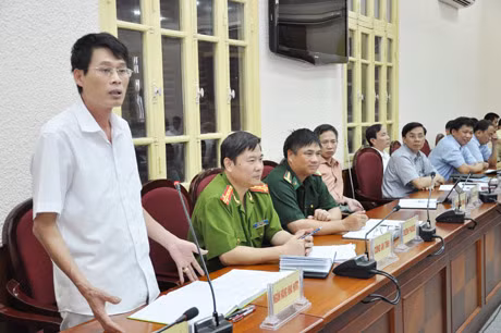 Giám đốc Ngân hàng Nhà nước Nguyễn Ngọc Thạch phát biểu tại hội nghị.