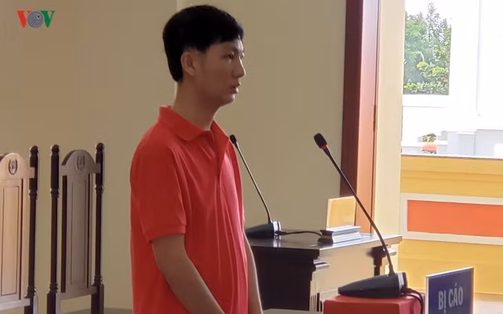  Bị cáo Huy tại tòa.