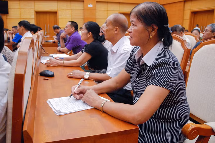 Các Trưởng Ban công tác Mặt trận, cán bộ MTTQ phường Đại Yên (TP Hạ Long) tham dự hội nghị.