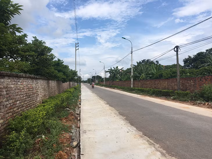 Tuyến đường thôn Tam Hồng, xã An Sinh, TX Đông Triều khang trang