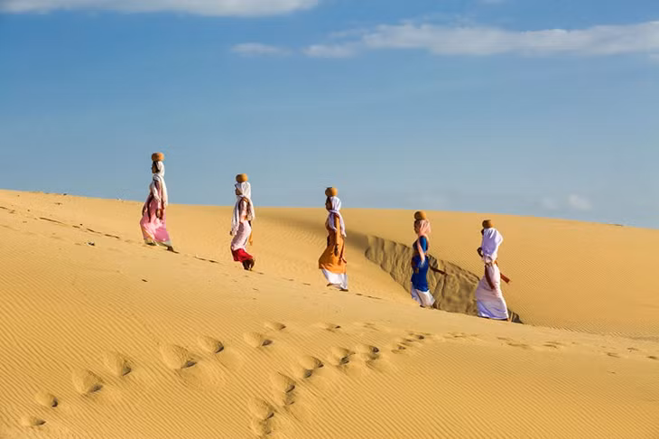 Trên sa mạc ở Phan Rang.