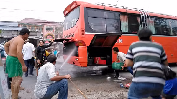 Hiện trường vụ việc.