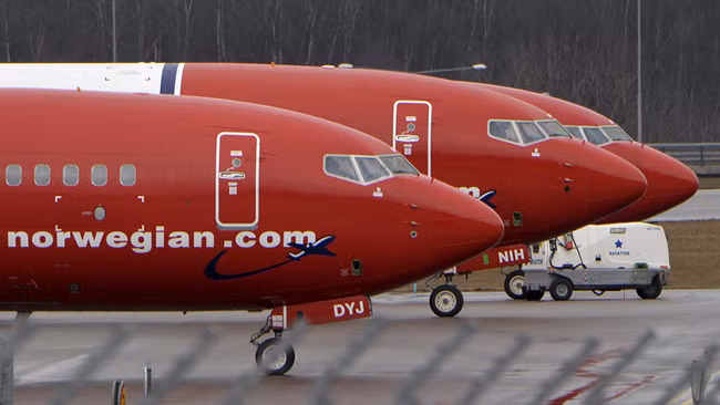 Máy bay của hãng Norwegian Air. Ảnh: Reuters