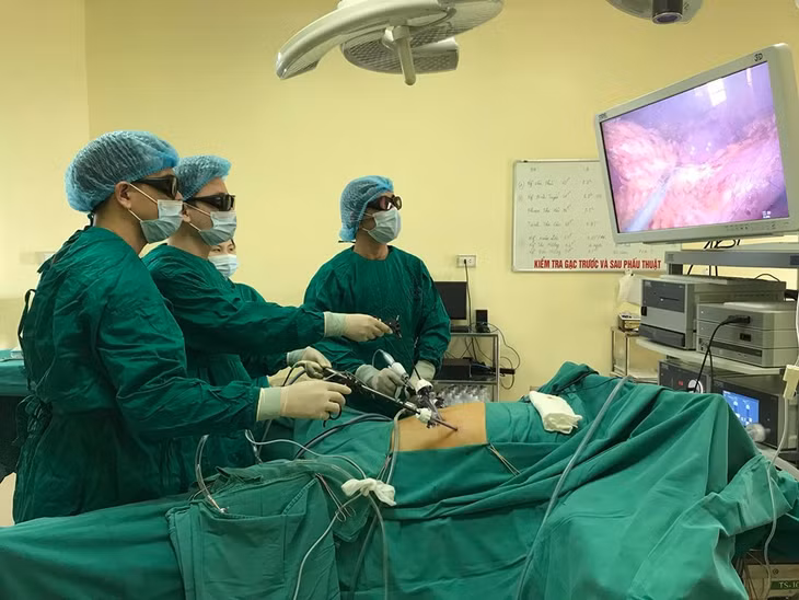 Điều trị cho bệnh nhân ung thư đường tiêu hoá. Ảnh: BV