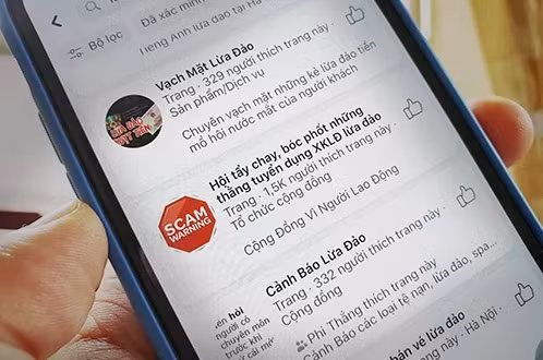 Nhiều fanpage xuất hiện dưới dạng cảnh báo lừa đảo, nhưng thực chất là đi bôi xấu người khác.