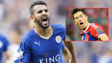 Cả Mahrez lẫn Lewandowski (ảnh nhỏ) đều cần thiết cho hàng công của M.U trong giai đoạn này