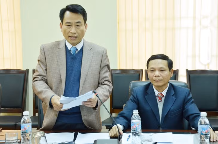 Lãnh đạo Sở Y tế phát biểu tại buổi làm việc