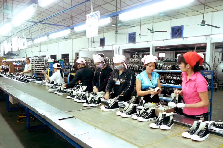 Lao động làm việc tại Nhà máy sản xuất sợi bông cotton của Công ty TNHH Khoa học kỹ thuật Texhong Ngân Long tại KCN Hải Yên. Ảnh: Phương Thuý