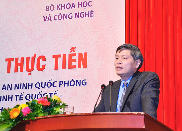 Thứ trưởng Bộ KH&CN Phạm Công Tạc phát biểu kết thúc hội nghị.