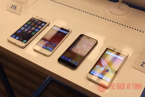 Các sản phẩm giá rẻ và tầm trung của ZTE được bán tại Việt Nam.