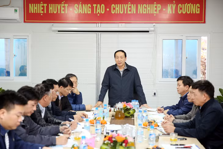 Đồng chí Nguyễn Hồng Trường, Thứ trưởng Bộ GTVT kết luận buổi kiểm tra.