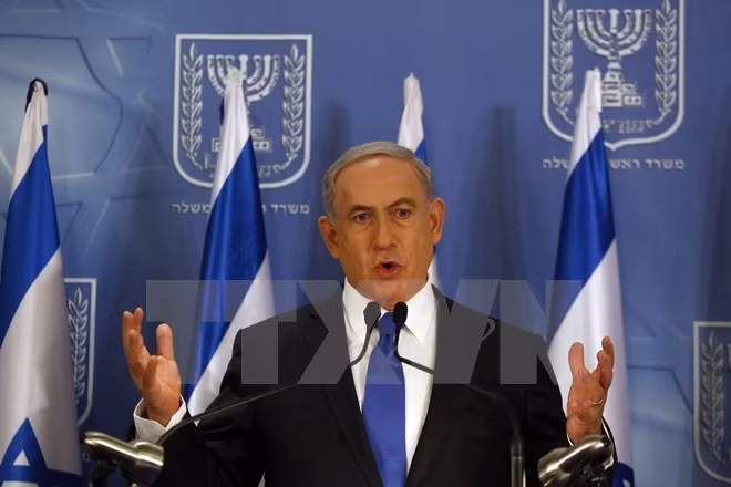  Thủ tướng Israel Benjamin Netanyahu. (Nguồn: AFP/TTXVN)