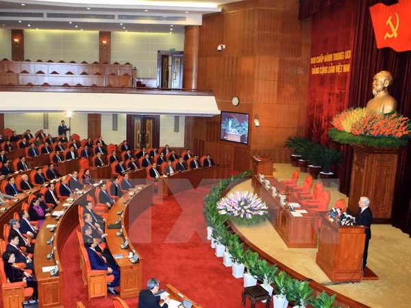 Quang cảnh Lễ bế mạc hội nghị. (Ảnh: Thống Nhất/TTXVN)