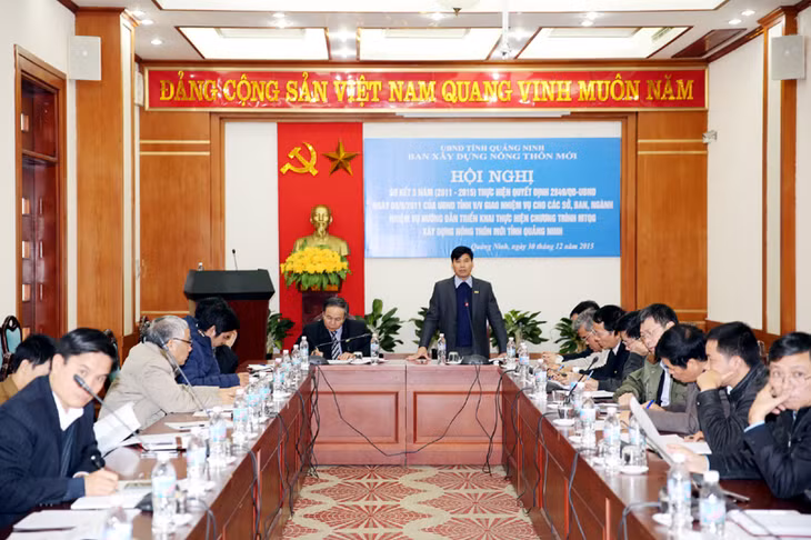 Đồng chí Trương Công Ngàn, Trưởng Ban Xây dựng NTM kết luận buổi làm việc.
