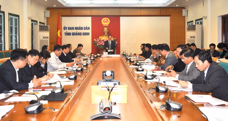 Đồng chí Nguyễn Văn Thành, Phó Chủ tịch UBND tỉnh kết luận tại cuộc làm việc