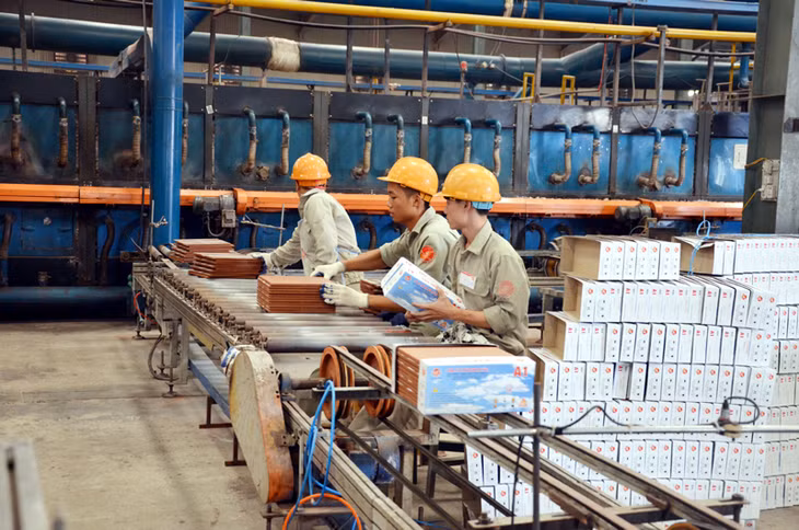 Đóng gói sản phẩm tại Công ty CP Gốm Đất Việt (xã Tràng An, TX Đông Triều) - một trong 15 doanh nghiệp điểm thực hiện Đề án.