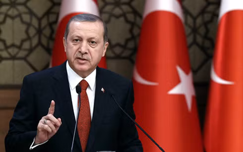 Tổng thống Thổ Nhĩ Kỳ Erdogan. Ảnh: AP.