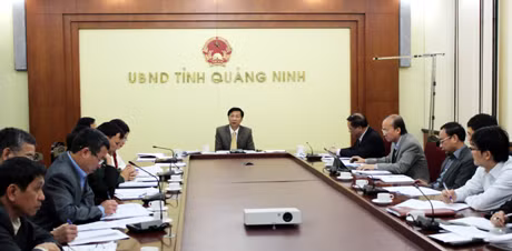 Đồng chí Nguyễn Văn Đọc phát biểu chỉ đạo tại cuộc giao ban