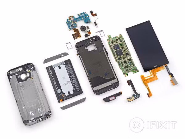 Trên thang điểm 10 cho mức độ dễ sửa chữa, HTC One 2014 chỉ được 2 điểm. Dẫu sao thì đây vẫn được coi là một con số khả quan hơn HTC One 2013 khi chiếc máy này chỉ được... 1 điểm.