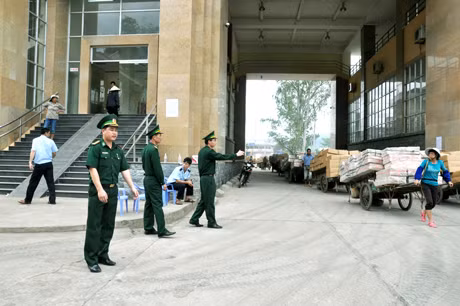 CBCS Đồn Biên phòng Hoành Mô duy trì an ninh trật tự tại khu vực Cửa khẩu Hoành Mô (Bình Liêu).