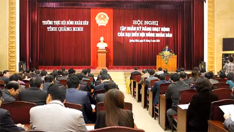 Quang cảnh buổi tập huấn.