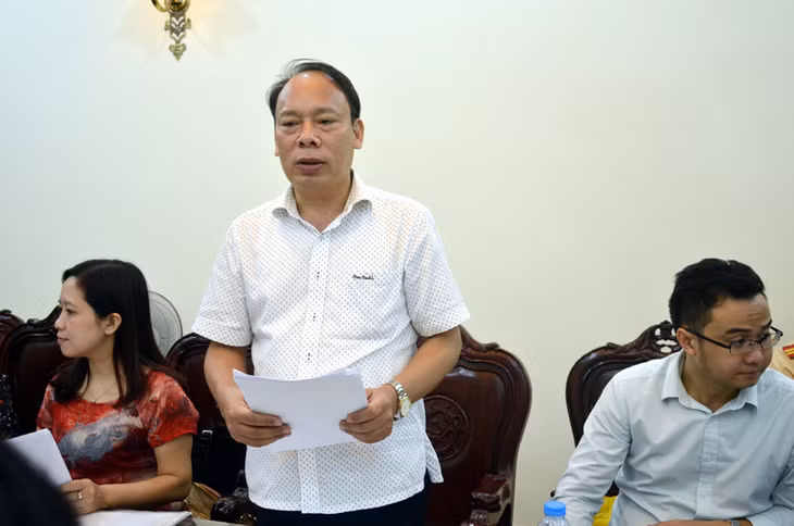 Ông Nguyễn Quốc Thái, Chánh văn phòng Ủy ban ATGT Quốc gia phát biểu kết luận cuộc họp.