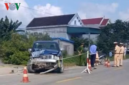 Hiện trường vụ tai nạn.