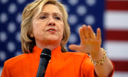 Ứng viên tổng thống đảng Dân chủ Hillary Clinton. Ảnh: AP