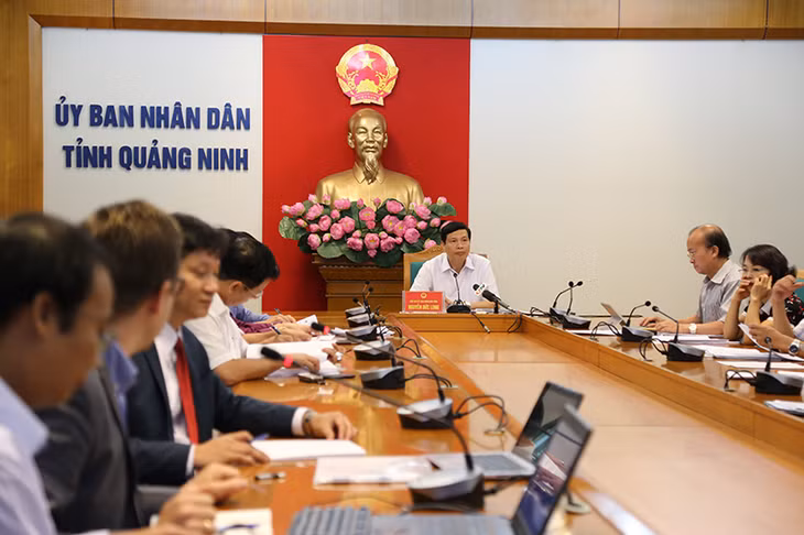 Chủ tịch UBND tỉnh Nguyễn Đức Long cho ý tiến về tiến độ triển khai một số dự án.