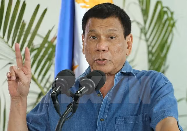 Tổng thống Philippines Rodrigo Duterte. (Nguồn: AFP/TTXVN)