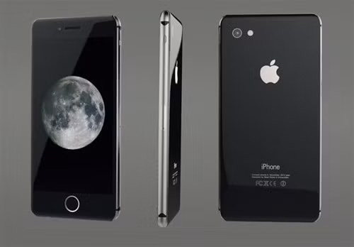 Một concept về iPhone 8 với nắp lưng bằng kính và khung kim loại.