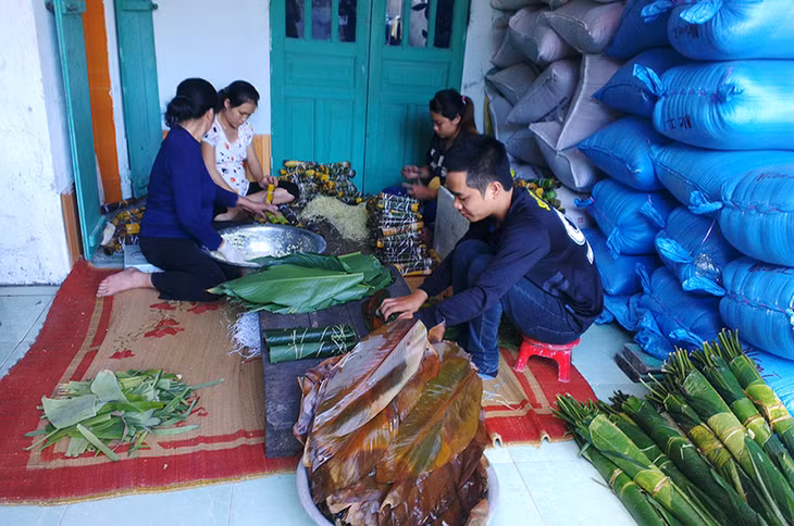 sản xuất bánh gio.